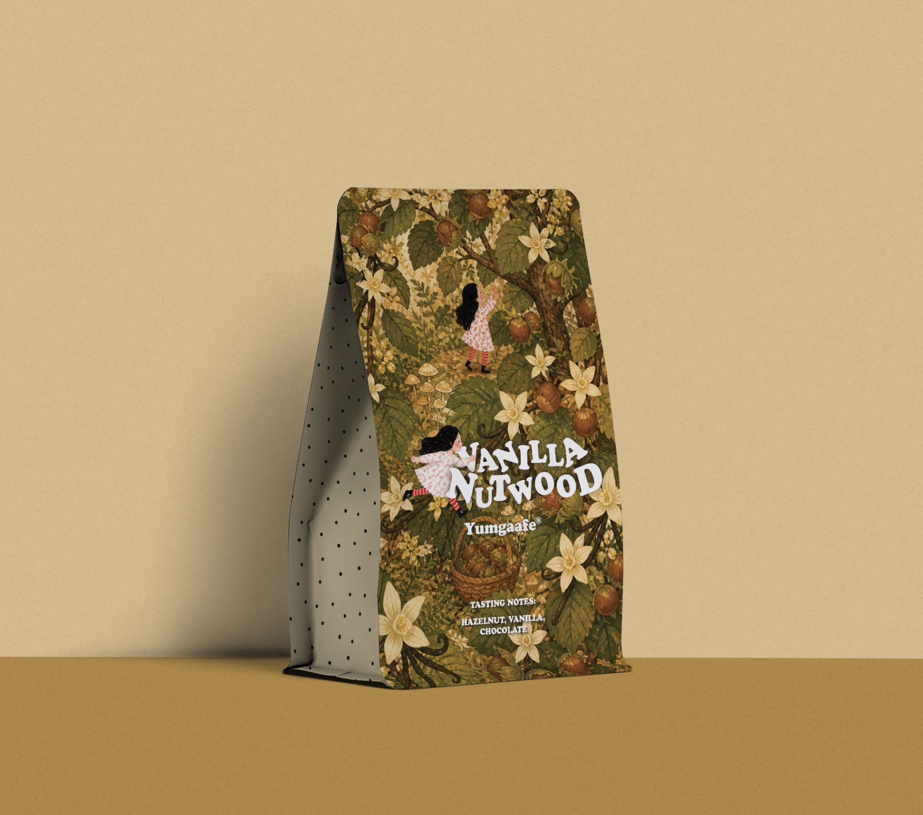 Vanilla Nutwood coffee pouch