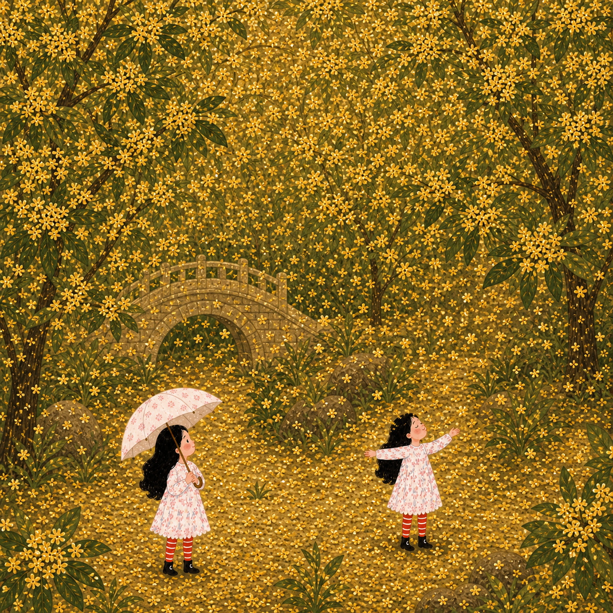 Osmanthus Rain world card