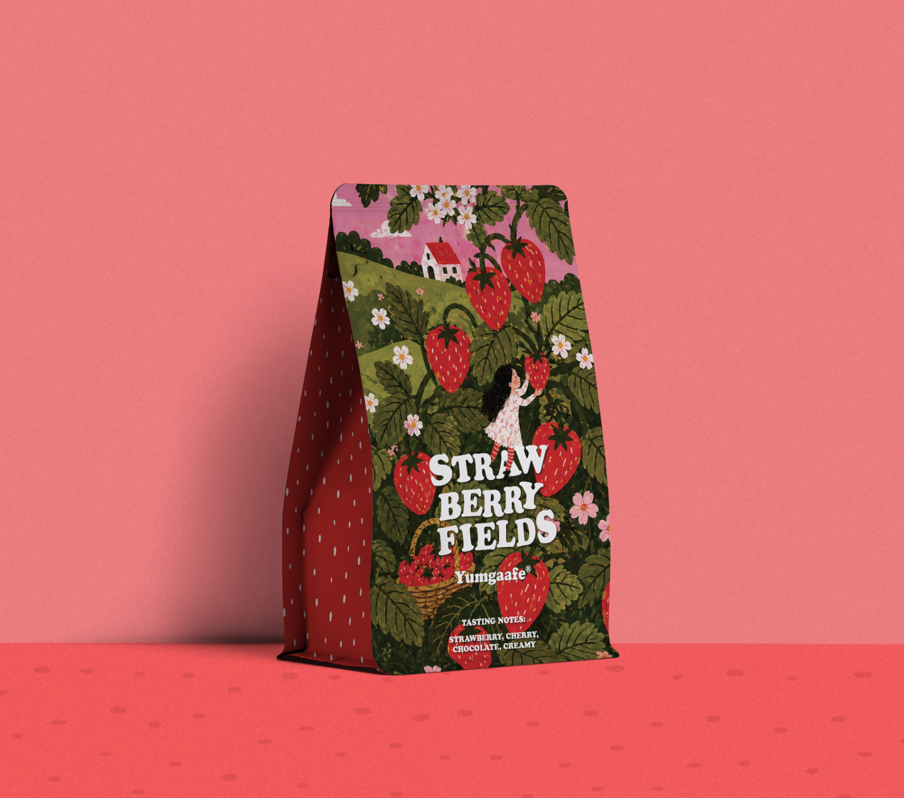 Strawberry Field coffee pouch