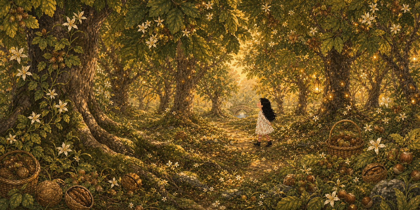 Vanilla Nutwood — storybook landscape