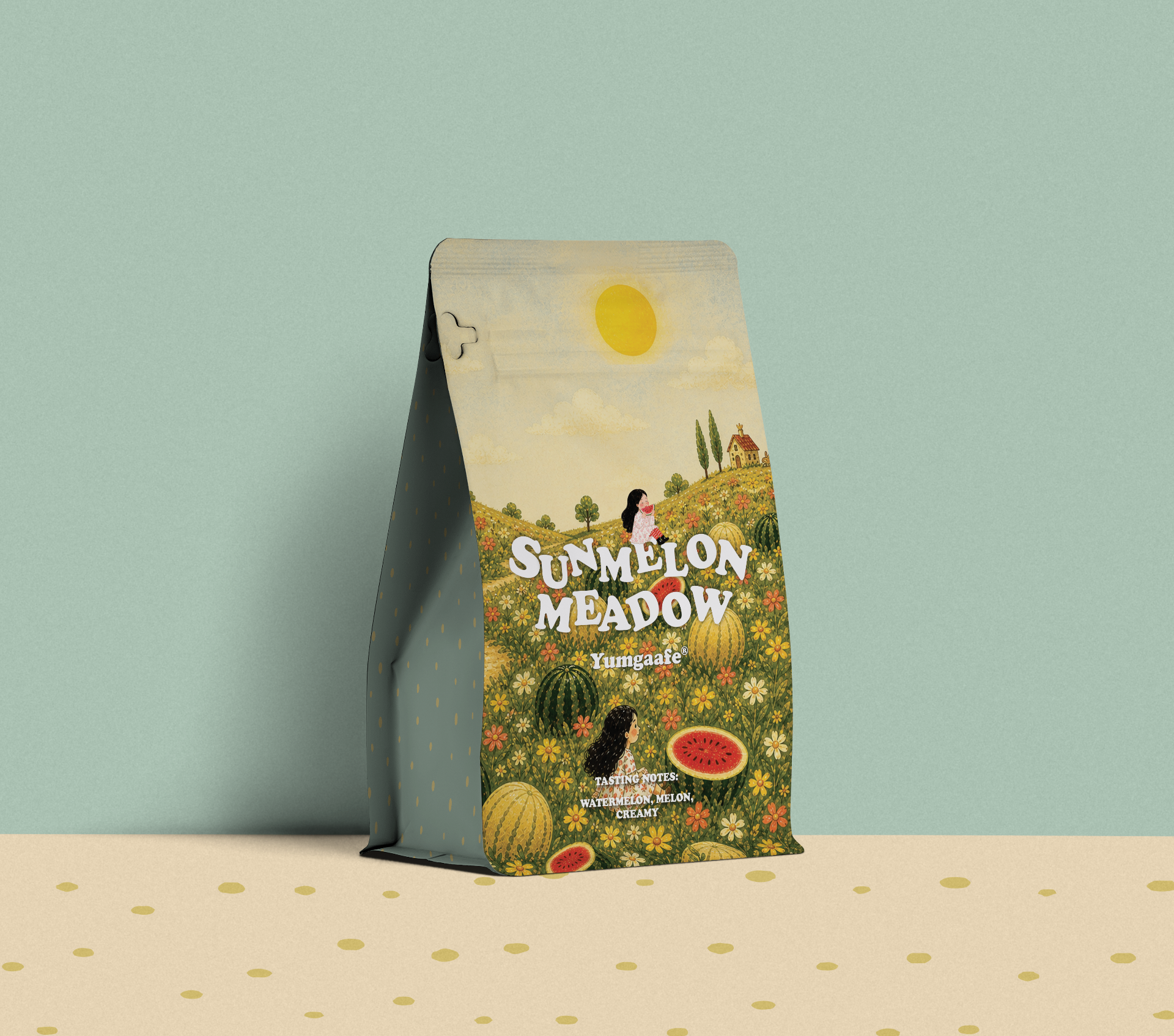 Sunmelon Meadow coffee pouch